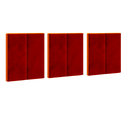 Ver imagem 3 de Cabeceira Cama Casal King Modulo 1,95 Itália Estofada Suspensa - Vermelho Suede