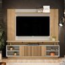 Painel e Rack para TV Siegfried com Ripas Carvalho Off White - 1