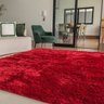Tapete para Sala Belos Pelos Antialérgico Retangular Vermelho Casen 300x200cm - 4
