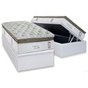 Ver imagem 1 de Cama Box Baú Solteiro: Colchão Molas Masterpocket Ensacadas Herval Imperatore Eco Bamboo + Base
