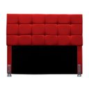Ver imagem 2 de Cabeceira Cama de Queen 160 Cm Malta em Suede com Frame:vermelho