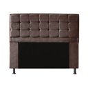 Ver imagem 2 de Kit Cabeceira + Calçadeira Baú Copenhague Casal 140cm Suede - Renascer Decor:Marrom