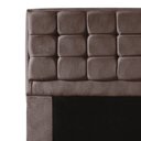 Ver imagem 3 de Kit Cabeceira + Calçadeira Baú Copenhague Casal 140cm Suede - Renascer Decor:Marrom