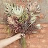 Buquê de Folhas Envelhecidas de Guaimbé, Bromélias e Proteas 65cm | Beleza Atemporal Formosinha - 2