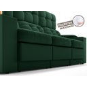 Ver imagem 7 de Sofá com Porta Copos e Carregador USB Eureka 2,30m Assento Retrátil e Reclinável Velosuede