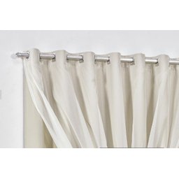 Cortina Blackout com Voil 4,00 x 2,30 Palha - 3