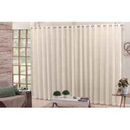 Cortina Blackout com Voil 4,00 x 2,30 Palha - 2