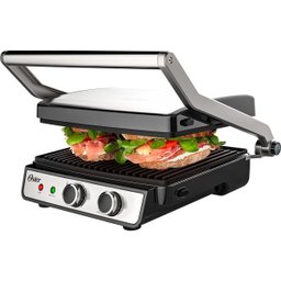 Grill Elétrico Multiuso Preto/Prata Oster 127V 1500W OGRL660-127V - 2 Grill Elétrico Multiuso Preto/Prata Oster 127V 1500W OGRL660-127V - 2