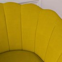 Ver imagem 2 de Poltrona Pétala Sued Amarelo Pés Palito - Kimi Design