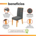 Ver imagem 5 de Conjunto de 2 Cadeiras Estofada Sala de Jantar Tati Cedro