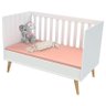 Quarto de Bebê Duda com Berço Americano Ludmila Branco Acetinado Bétula - Carolina - 4