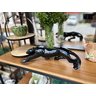 Decoração de Luxo - Pantera em Cerâmica Preto Brilhante 37cm - Feita no Brasil - 3