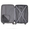 Mala de Bordo Pequena para Viagem em ABS Wilson Wimbledon, Cadeado Embutido, Rodas Duplas Preta - 4