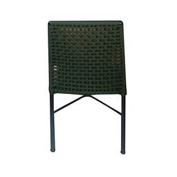 Cadeira Hellen em Alumínio Corda Náutica Verde 45x95x47cm - 3
