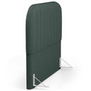 Ver imagem 2 de Cabeceira Cama Box Queen Estofada Orgânica 160cm Alice W01 Linho Verde Musgo - Lyam Decor