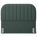 Ver imagem 6 de Cabeceira Cama Box Queen Estofada Orgânica 160cm Alice W01 Linho Verde Musgo - Lyam Decor