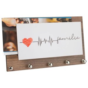 Porta Chaves e Cartas Batimento Família Madeirado