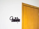 Ver imagem 2 de Porta Chaves Palavra Gratidão Preto enfeites decorativos