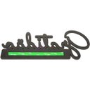 Ver imagem 3 de Porta Chaves Palavra Gratidão Preto enfeites decorativos
