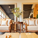 Ver imagem 3 de Mesa Lateral de Apoio Império Madeira Mel Redonda 70x79cm Vintage - para Salas