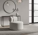 Ver imagem 3 de Poltrona Orgânica Moderna Decorativa para Sala Bouclé:Bouclé Cinza