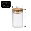 Ver imagem 4 de Pote Hermético Porta Temperos Vidro Borosilicato e Tampa Bambu 110ml - Tuut