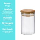 Ver imagem 7 de Pote Hermético Porta Temperos Vidro Borosilicato e Tampa Bambu 110ml - Tuut
