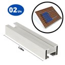Ver imagem 4 de Perfil Barra Trilho + Par de Emenda Fixador Placa Painel Solar Alumínio 1,20 Metros | Perfil Master