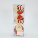 Ver imagem 3 de Kit 24 Bola de Natal Árvore de Natal Papai Noel Enfeite 75mm