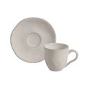Ver imagem 2 de Conjunto de Xícara de Cafezinho com Pires 06 Peças Orgânico Lua Porto Brasil