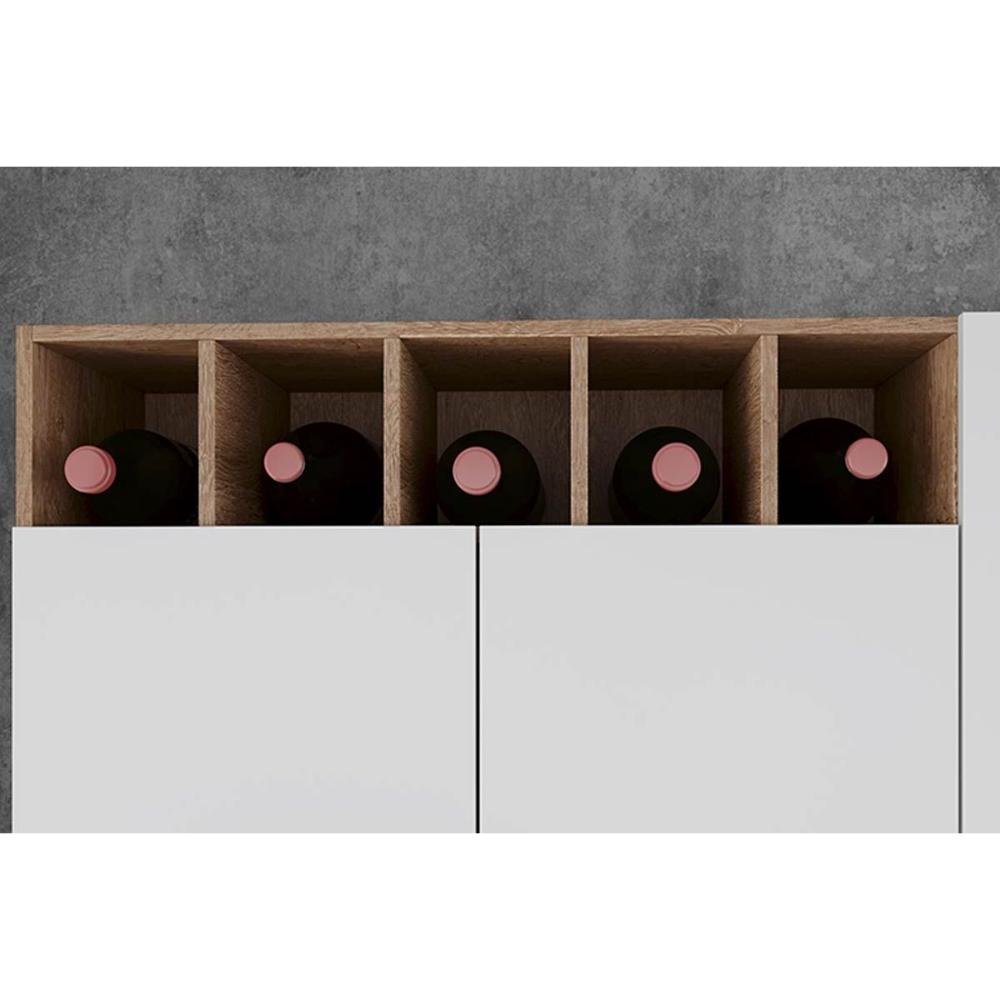Cozinha Completa Malbec Prime 12 Portas e 2 Gavetas 70cm Castanho/Off ...