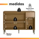 Ver imagem 5 de Balcão de Cozinha 1,20m 3 Portas 1 Gaveta Surya