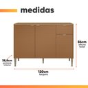 Ver imagem 4 de Balcão de Cozinha 1,20m 3 Portas 1 Gaveta Surya