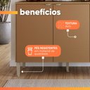 Ver mais imagens de Balcão de Cozinha 1,20m 3 Portas 1 Gaveta Surya