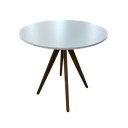 Ver imagem 5 de Conjunto Mesa Redonda 4 Cadeiras Estofadas Castanho