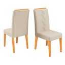 Ver imagem 1 de Conjunto de 2 Cadeiras Estofada Sala de Jantar Tati