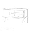 Ver imagem 3 de Rack com Prateleiras Denver Off White e Naturalle Carmolar