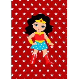Kit Três Quadros Mulher Maravilha KID - 4
