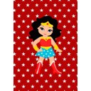 Ver imagem 4 de Kit Três Quadros Mulher Maravilha KID