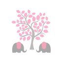 Ver imagem 4 de Kit Quatro Quadros Elefantes e Natureza Rosa