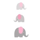 Ver imagem 3 de Kit Quatro Quadros Elefantes e Natureza Rosa