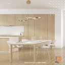 Ver imagem 6 de Lustre Pendente Moderno Led 36w Canopus Dourado 3000k 70cm Bivolt