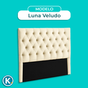 Ver imagem 5 de Cabeceira Estofada Queen Luna Nature Veludo Perola 158x136