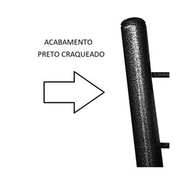 Jogo 6 Cadeiras para Cozinha Epoxi Craqueada Assento Estofado Lamar Design Preto - 8