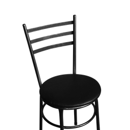 Jogo 6 Cadeiras para Cozinha Epoxi Craqueada Assento Estofado Lamar Design Preto - 9