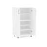 Armário Organizador Multiuso Sapateira 2 Portas 99cm Limeira Branco - Politorno - 5