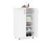 Armário Organizador Multiuso Sapateira 2 Portas 99cm Limeira Branco - Politorno - 3
