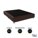 Ver imagem 4 de Cama Box Viúvo Suede Marrom