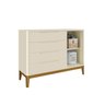 Cômoda com Porta e 4 Gavetas Boom Areia Reller - 2