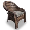 Ver imagem 2 de Conjunto de Poltronas Fibra Sintética Karibe - 2 Poltronas + 1 Mesa Centro - Tecido Cabanas